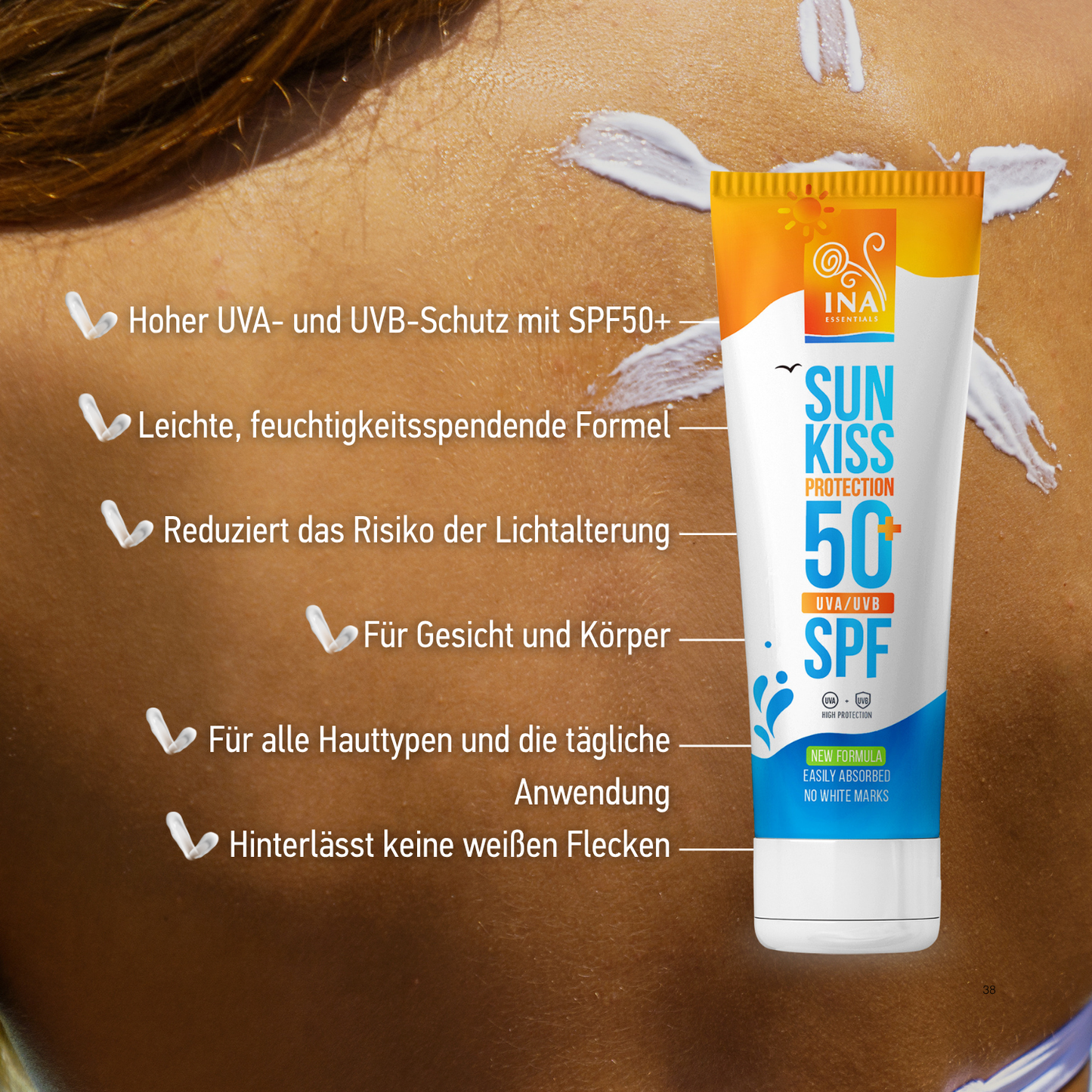 SPEZIELLER ZUGANG Natürlicher Sonnenschutz für Gesicht und Körper SPF 50+ mit Biologischem Weißtannenbaum