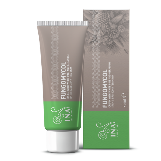 2-in-1 Creme für Nagelpilz und trockene, rissige Haut - mit Weißkiefer, Urea und Geranium