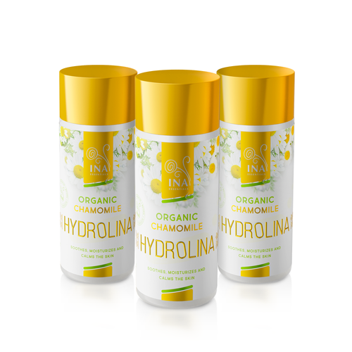 SPEZIELLER ZUGANG Promo Set 3 Bio Kamillenwasser - Hydrolina für Ekzeme und gereizte Haut