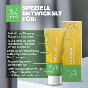 Creme für Psoriasis, Ekzeme und gereizte Haut - mit Johanniskraut, Kamille und Propolis