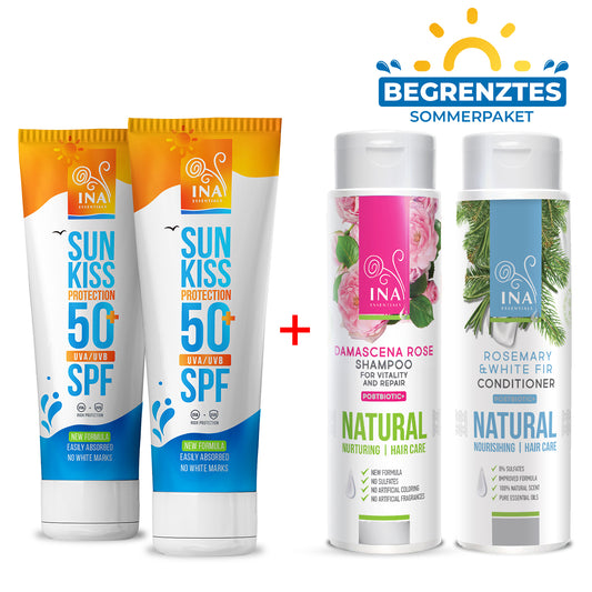 Kaufen Sie 2 Sonnenschutzmittel und Erhalten Sie Shampoo und Conditioner Kostenlos
