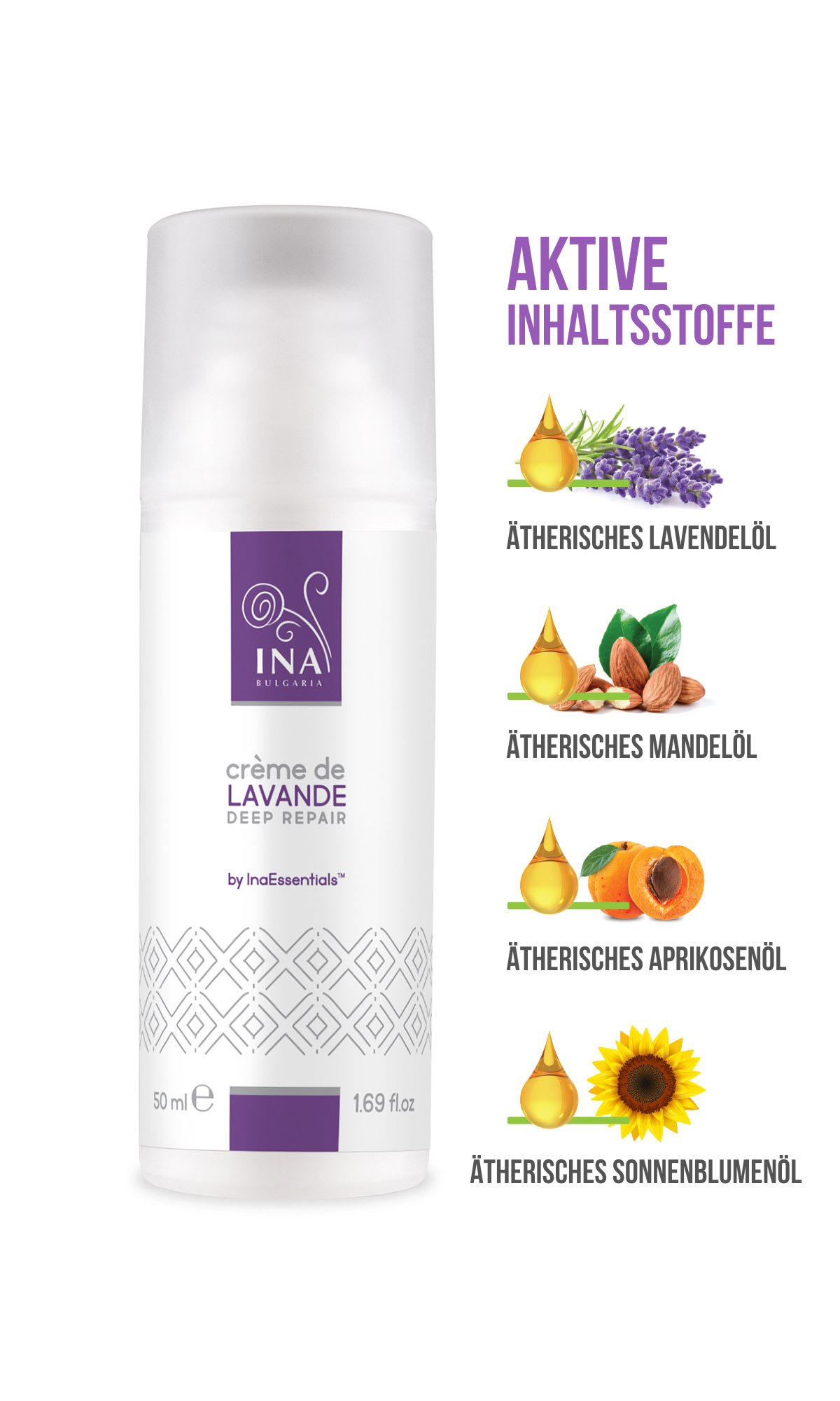 Lavender Secret - Natürliche Handcreme für trockene Hände